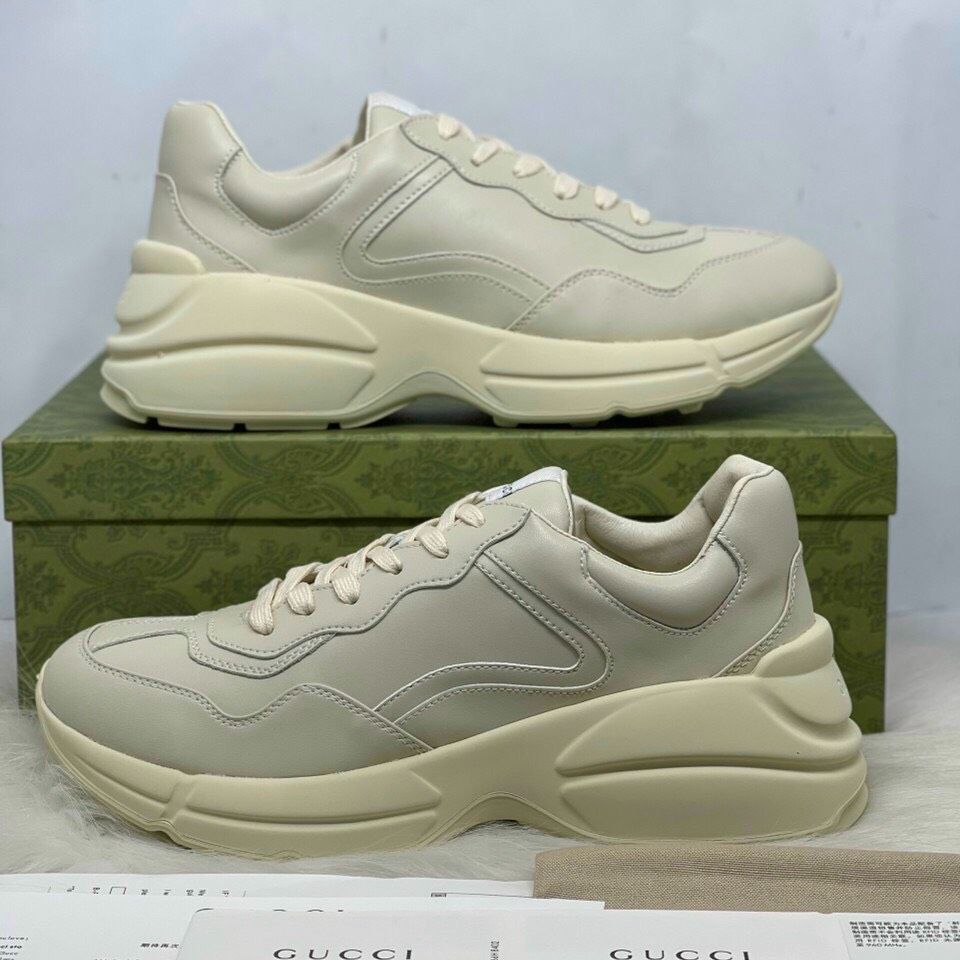 [ Full box + full bill ] Giày thể thao, giày Gucc trơn