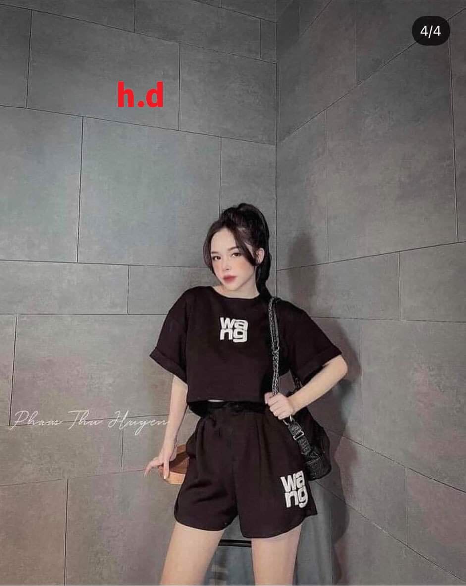 SET ÁO CROPTOP KÈM QUẦN WANG ĐẦY CÁ TÍNH