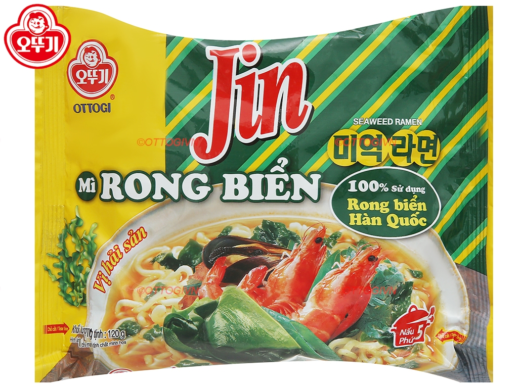 Combo 3 gói MÌ RONG BIỂN Ottogi 120g