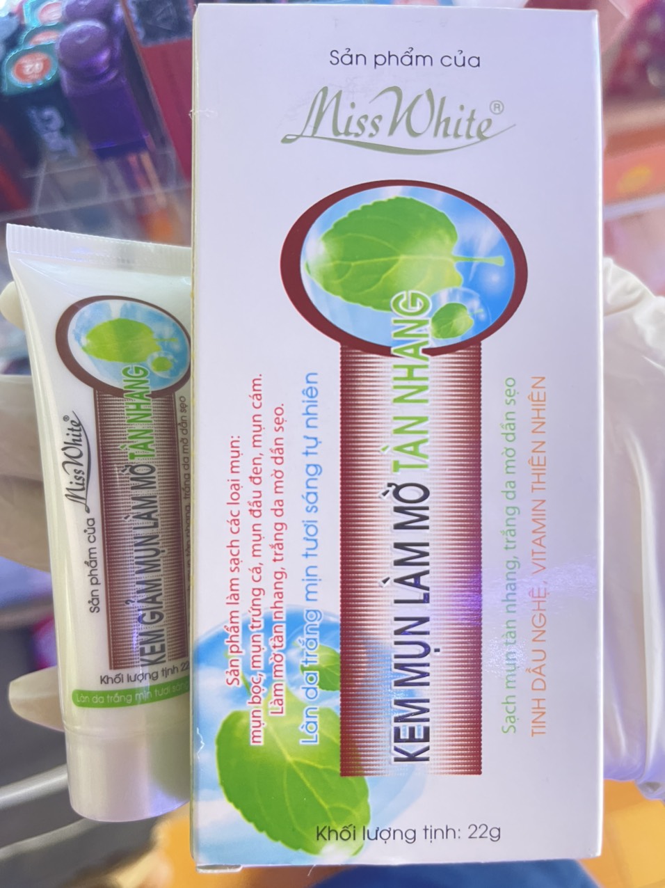 Kem Miss White mụn, thâm tuýp