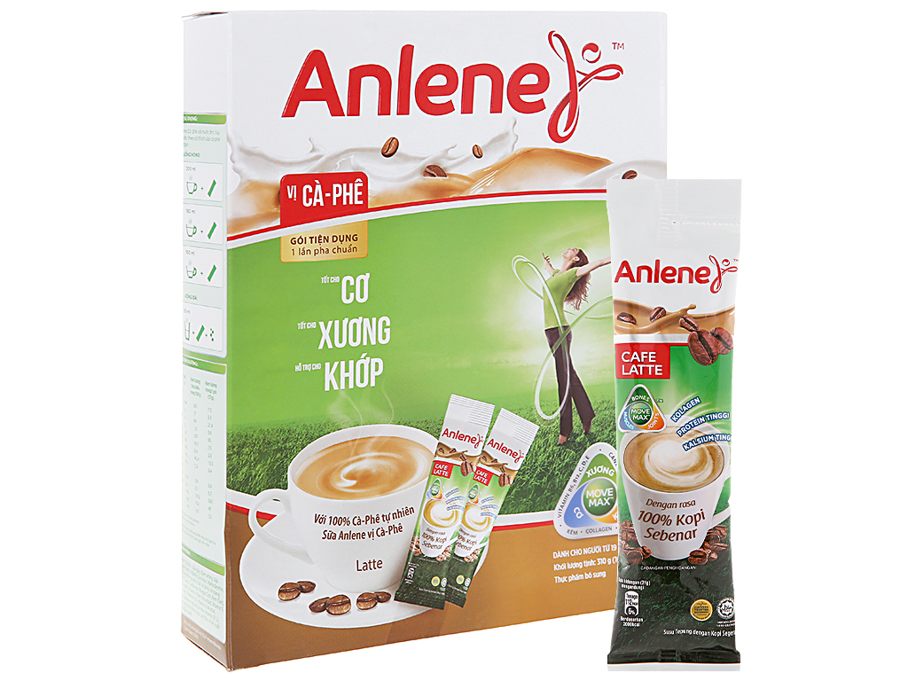 Bộ 2 Sữa bột Anlene vị cà phê