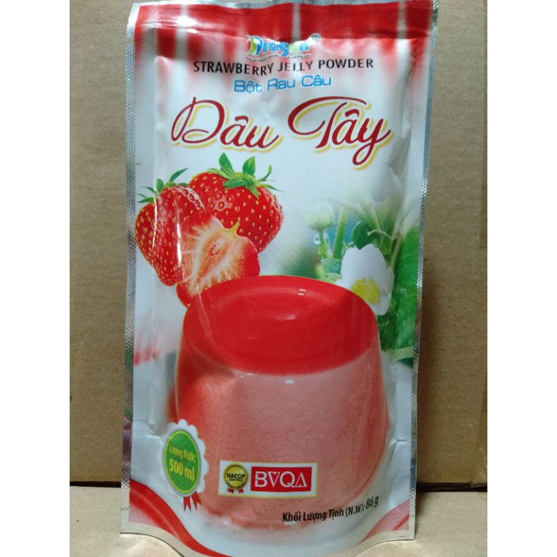 bột rau câu dâu tây  dragon [86g]