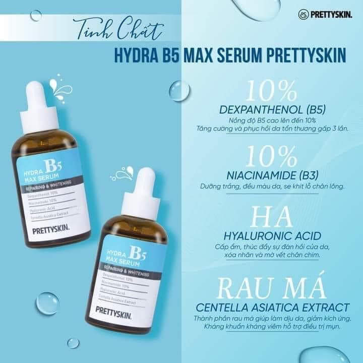 Tinh chất phục hồi dưỡng trắng Hydra Max B5 Serum