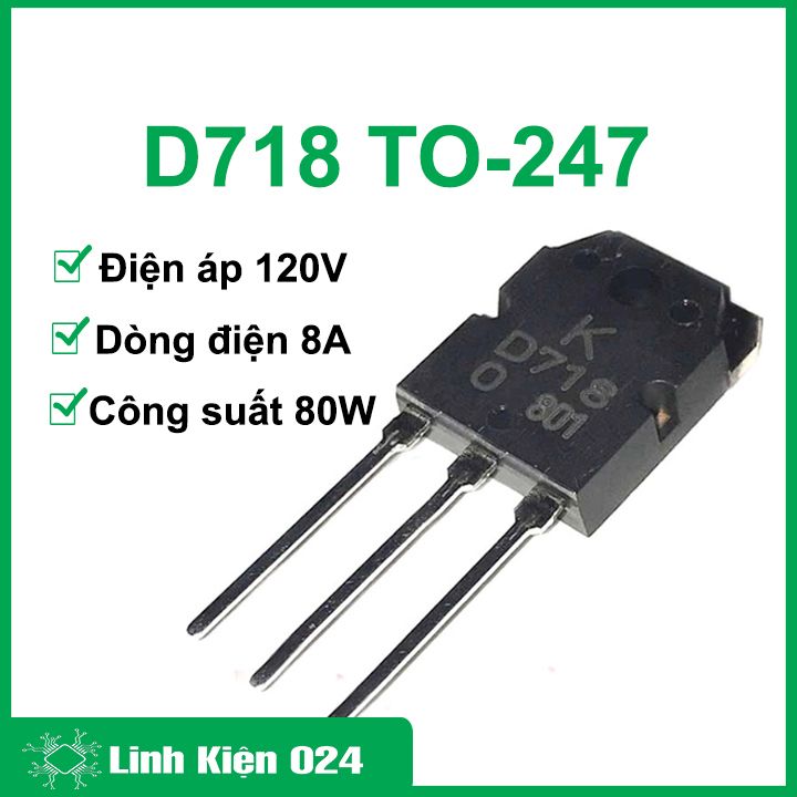 Ic d718, transistor d718 to-247 trans npn 8a 120v