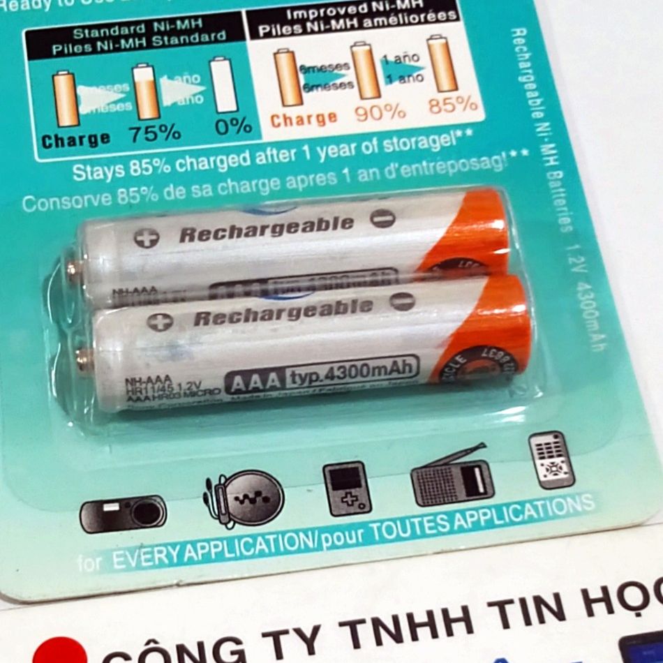 Pin sạc AAA SONY CycleEnergy / 1 Cặp (Vĩ 2 Viên)