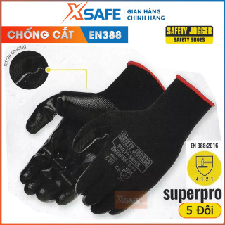 Găng tay chống dầu Jogger Superpro - phủ nitrile bao tay bảo hộ tăng độ bám thumbnail