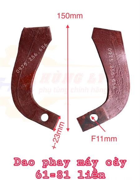 Dao Phay Máy Cày 61=81 liền giá 1 cái phay phụ tùng hùng lỳ