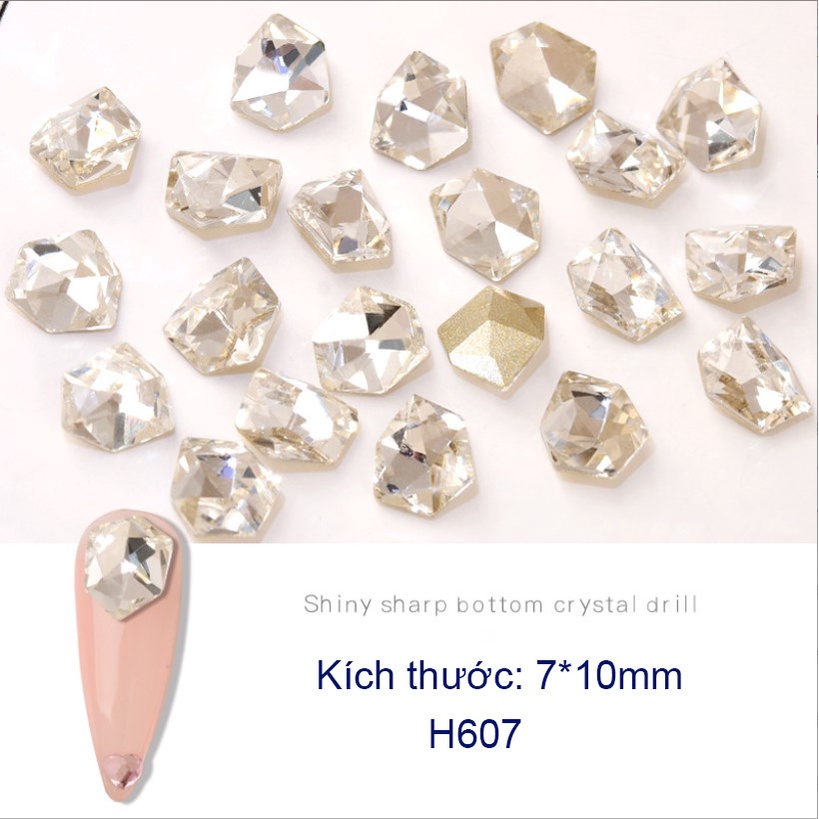 Đá khối nail trang trí móng size nhỏ