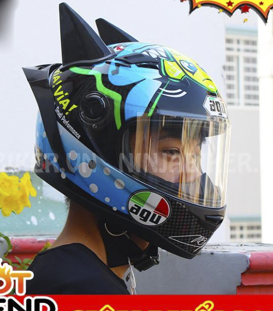 Kính trong gắn nón Fullface AGU