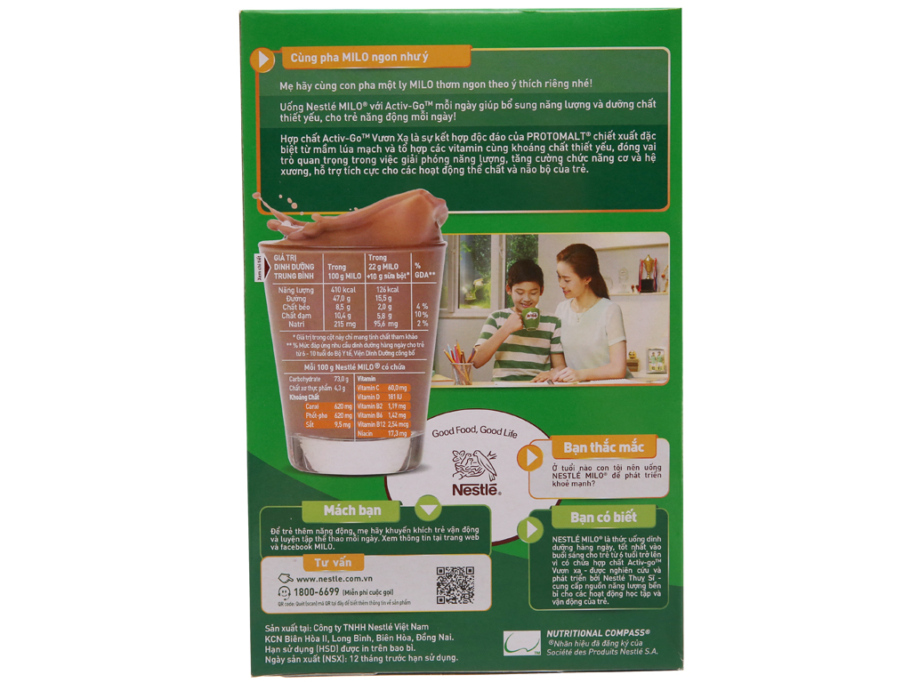 [HCM]Milo hộp Bột lúa mạch 285g - Shop Kim Phượng