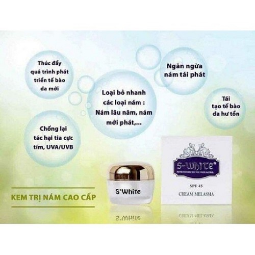 KEM FACE NÁM CAO CẤP S-WHITE