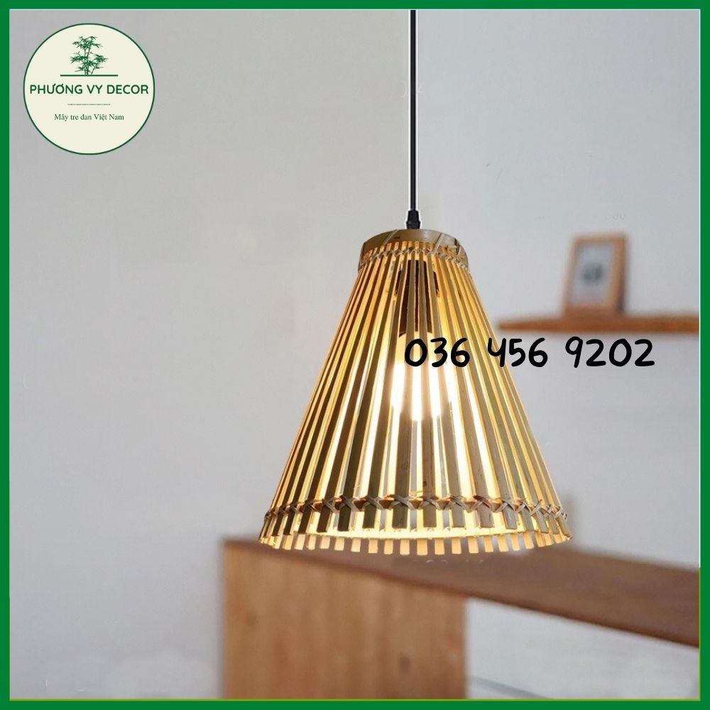 Chao đèn mây tre thả trần nhiều mẫu giá rẻ tận xưởng trang trí nhà hàng, cafe, homstay Phương Vy Decor