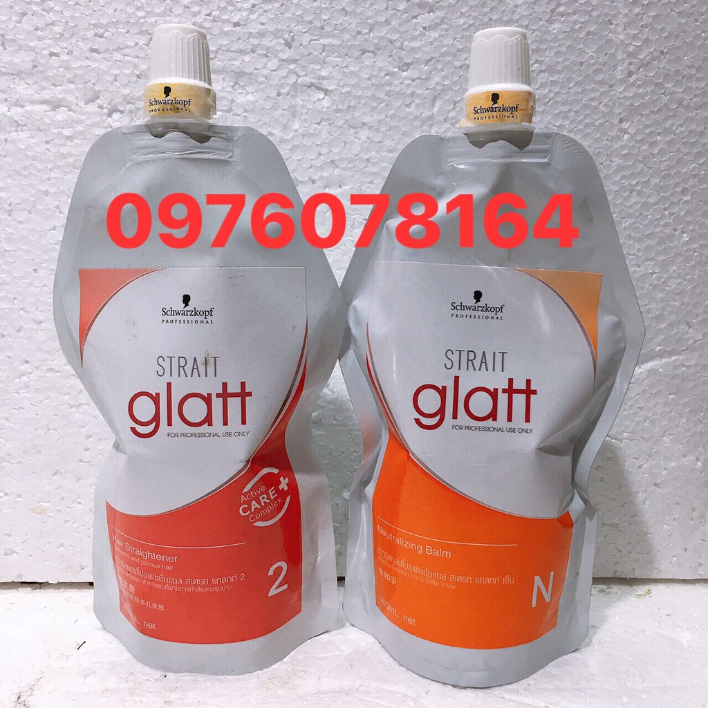 Thuốc uốn duỗi tóc Schwarzkopf Glatt 400mlx2 ( Thái Lan) ( nguyên cặp) - Tóc yếu