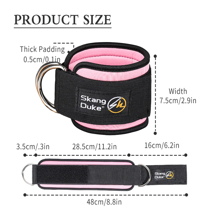 Ankle Straps for Kickbacks and Butt Exercises, Kickback Sd7 (1 Pair)