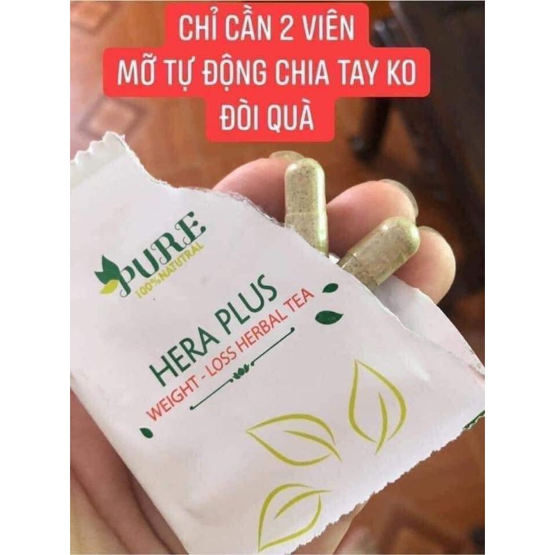 THẢO MỘC GIẢM CÂN HERA PLUS (30V CHÍNH HÃNG) TẶNG KÈM 1 THƯỚC DÂY