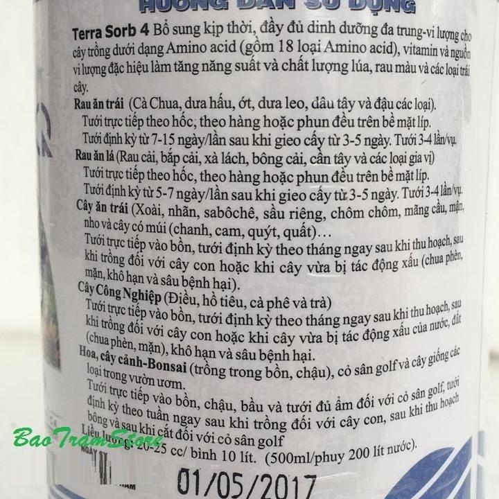 Phân bón lá cao cấp siêu ra rễ Terra Sorb 4 Root chai 500ml