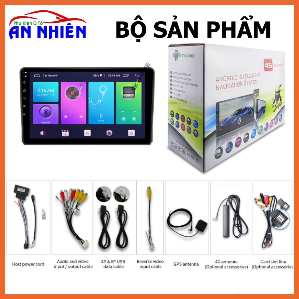 [Kho Hải Phòng] Màn Hình Android 9" 10" Lắp Sim 4G (Ram2G Rom32G) Xe FORD TRANSIT - Đầu DVD Android Tiếng Việt Lắp Sim 4G Thu Phát WiFi Điều Khiển Giọng Nói Xem Chỉ Đường NaviTel Camera Lùi Màn Hình IPS Full HD Âm Thanh DS