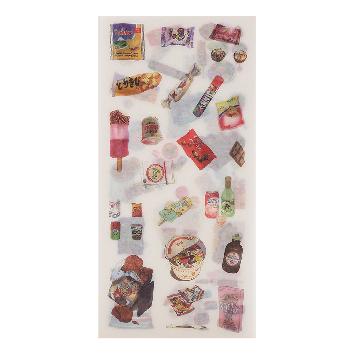 Bộ 4 tấm sticker trang trí dễ thương