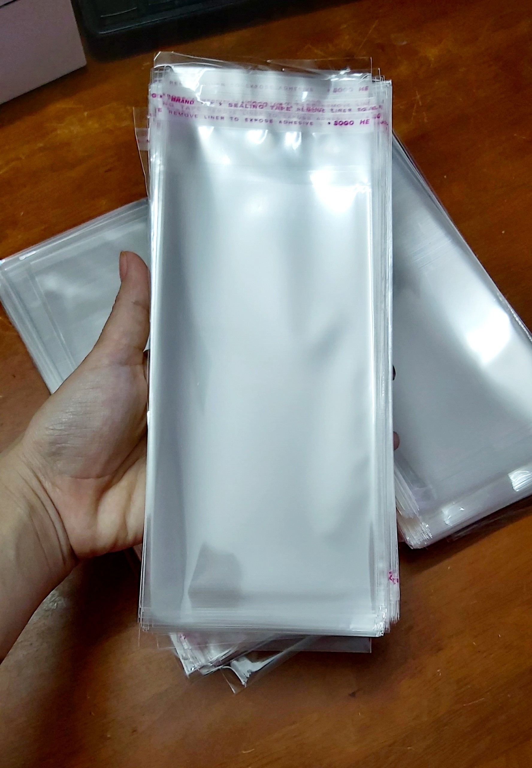 Sỉ 1kg túi kiếng OPP có dán miệng KT 9 x 18