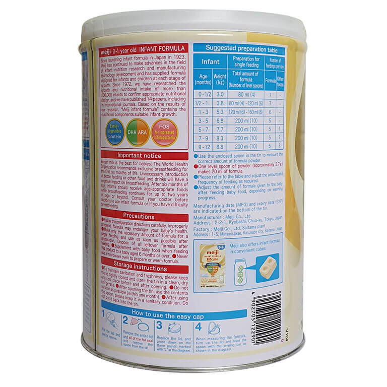 Combo 5 Lon Sữa Meiji Số 0, Số 9 [HSD 2026]