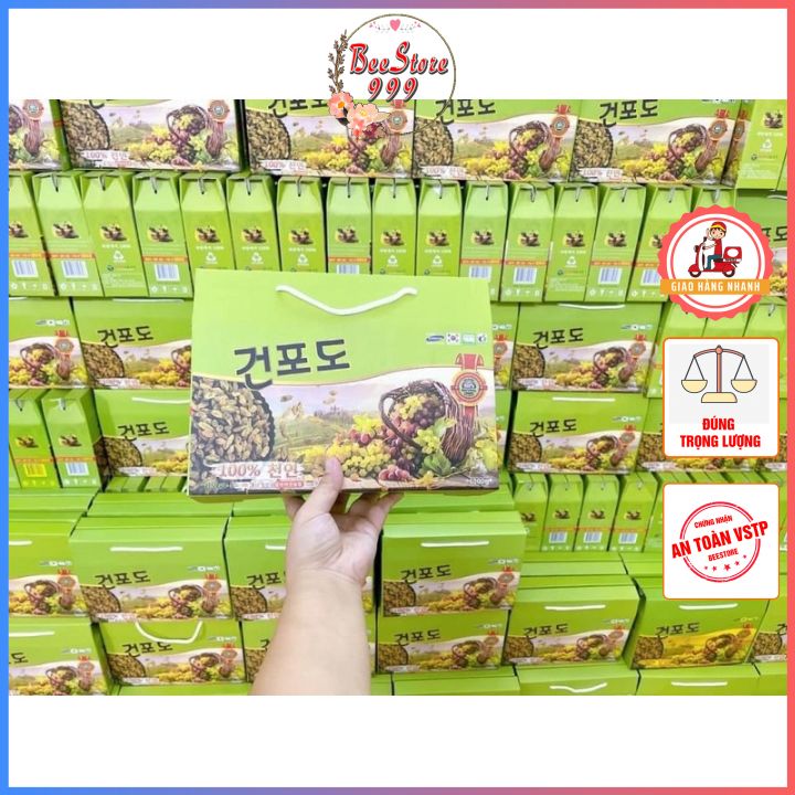 Nho khô hàn quốc hàng chất lượng loại 1 sang đẹp ngon bổ