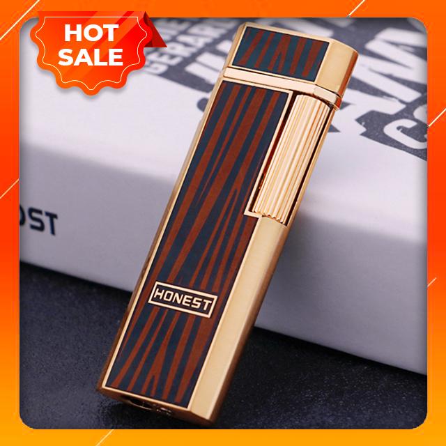 { HOT } Hộp Qụet Bật Lửa Gas Đá Honest BC1004 Thiết Kế Độc Lạ, Sang Trọng ( Màu Ngẫu Nhiên ) - Dùng Gas Cao Cấp