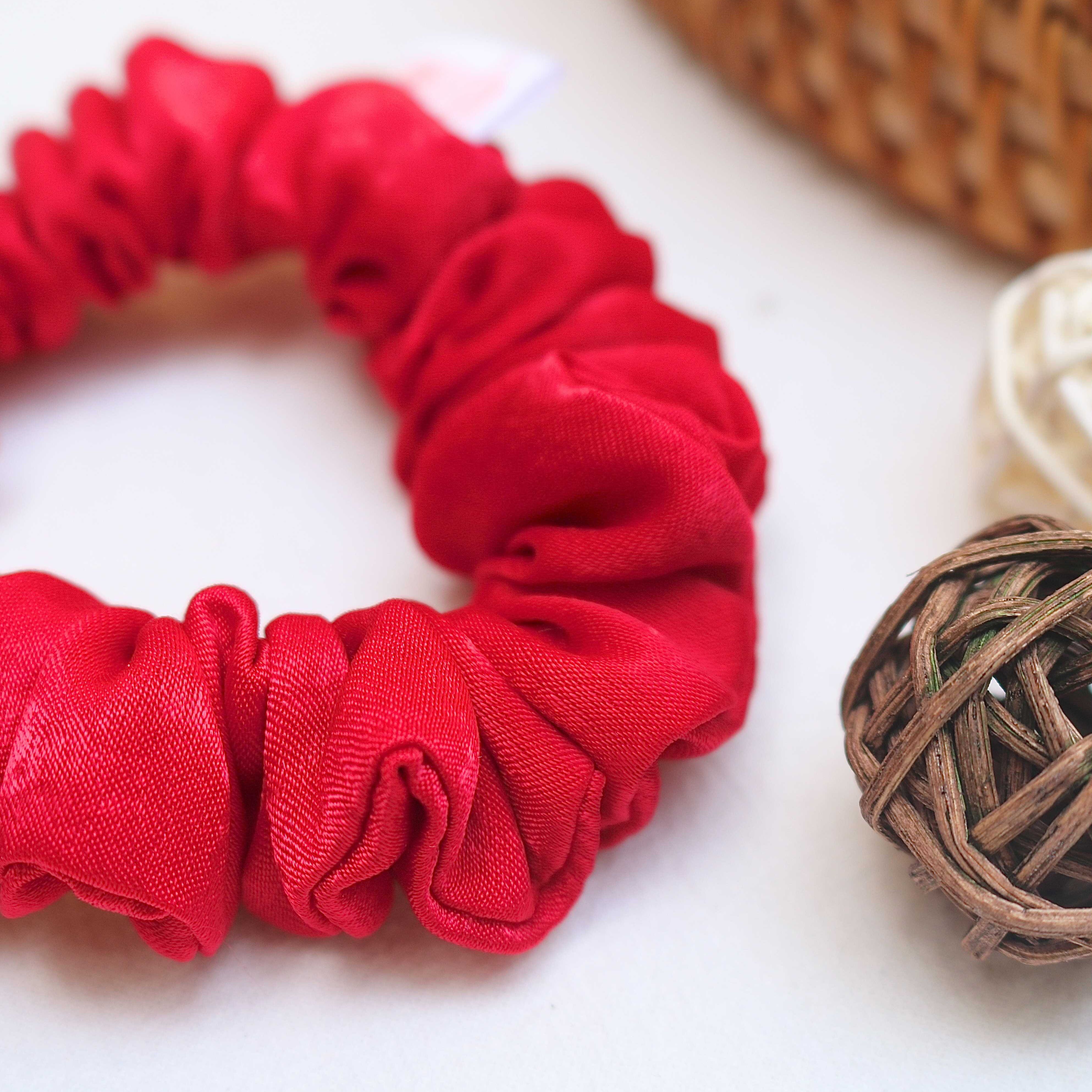 [HCM]Dây buộc tóc cột tóc scrunchie mini nhỏ xinh nhiều màu dễ thương