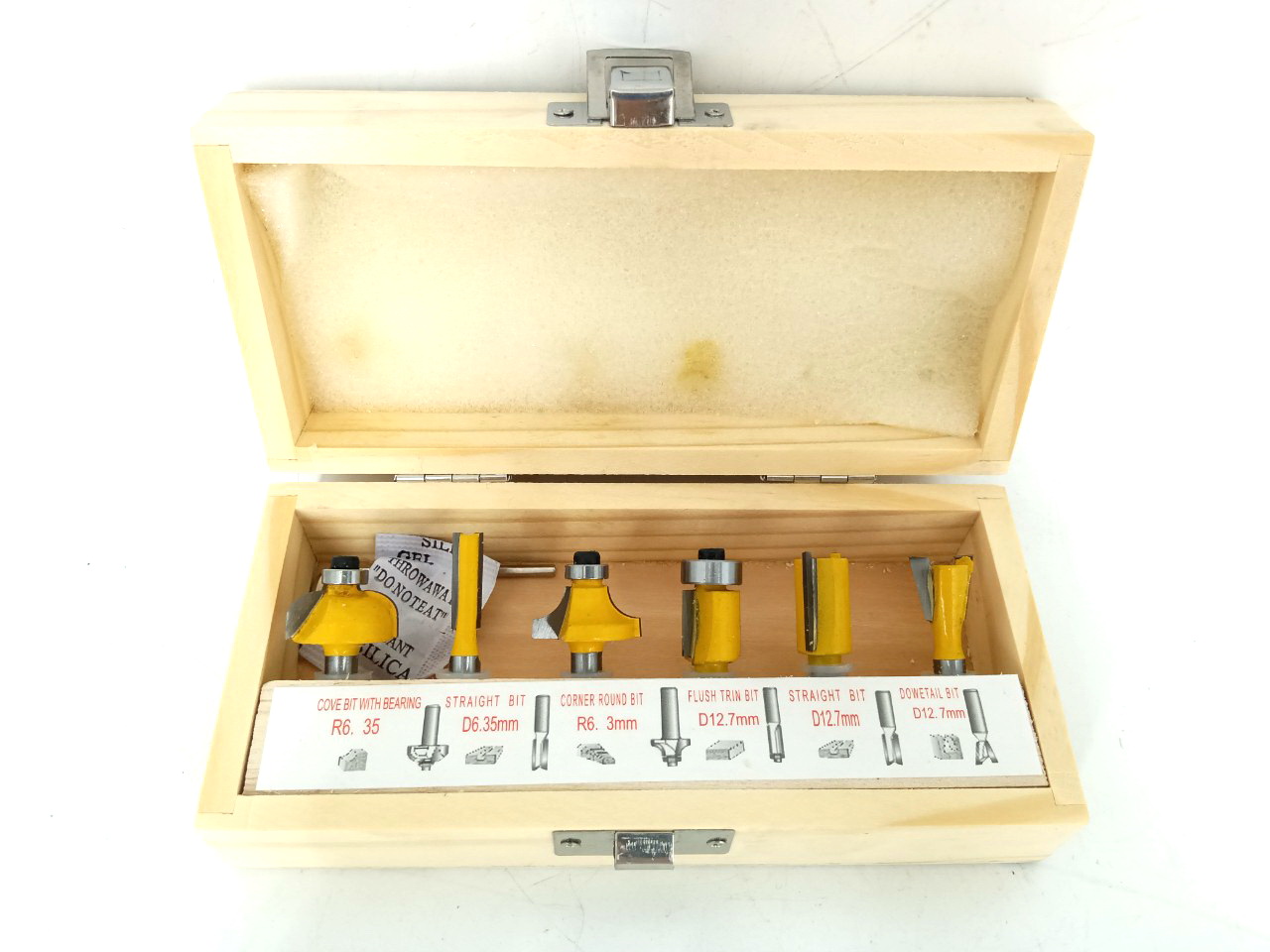 [HCM]MŨI PHAY BỘ 6 MÓN CỐT 6.35MM VÀNG
