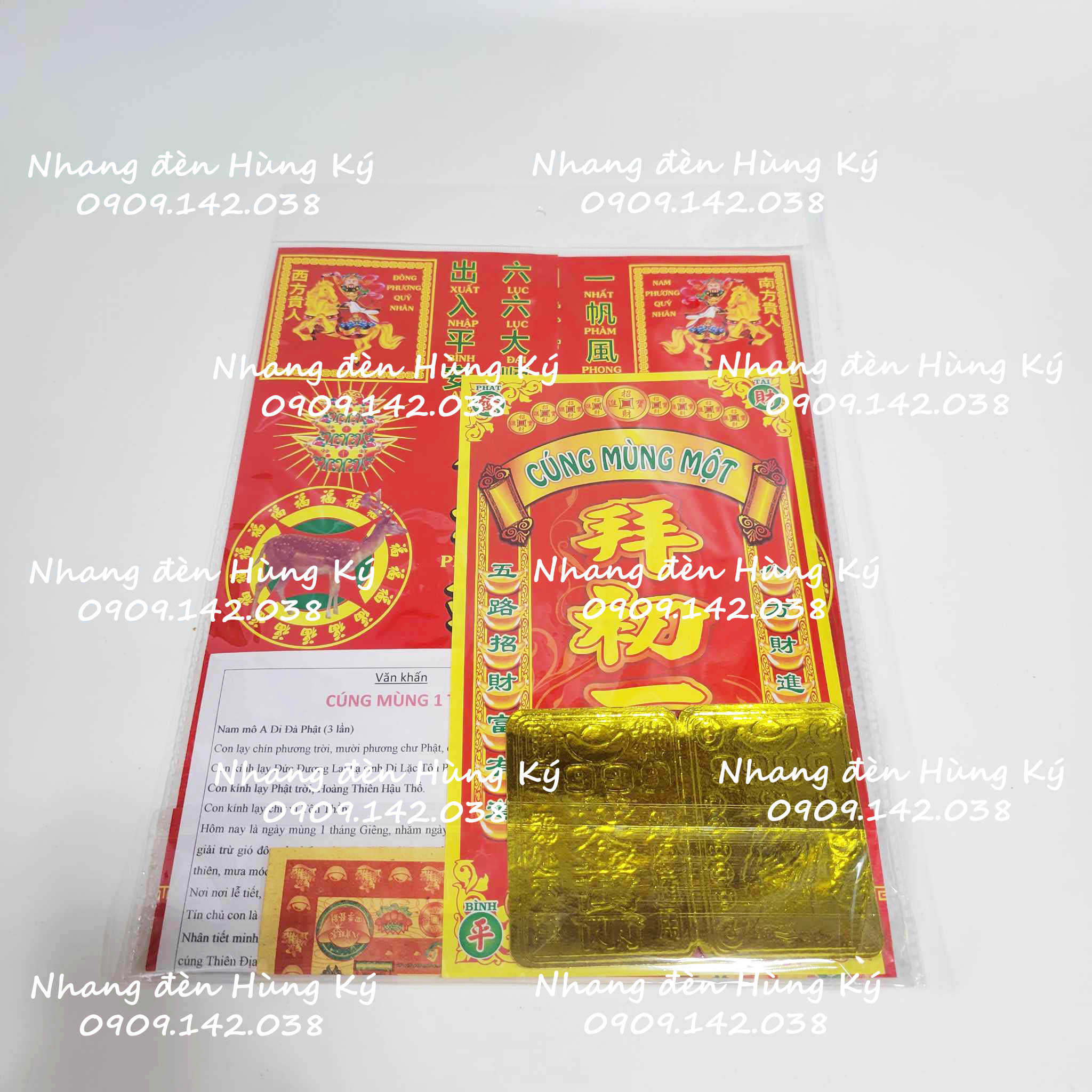 Bộ giấy cúng mùng 1 Tết
