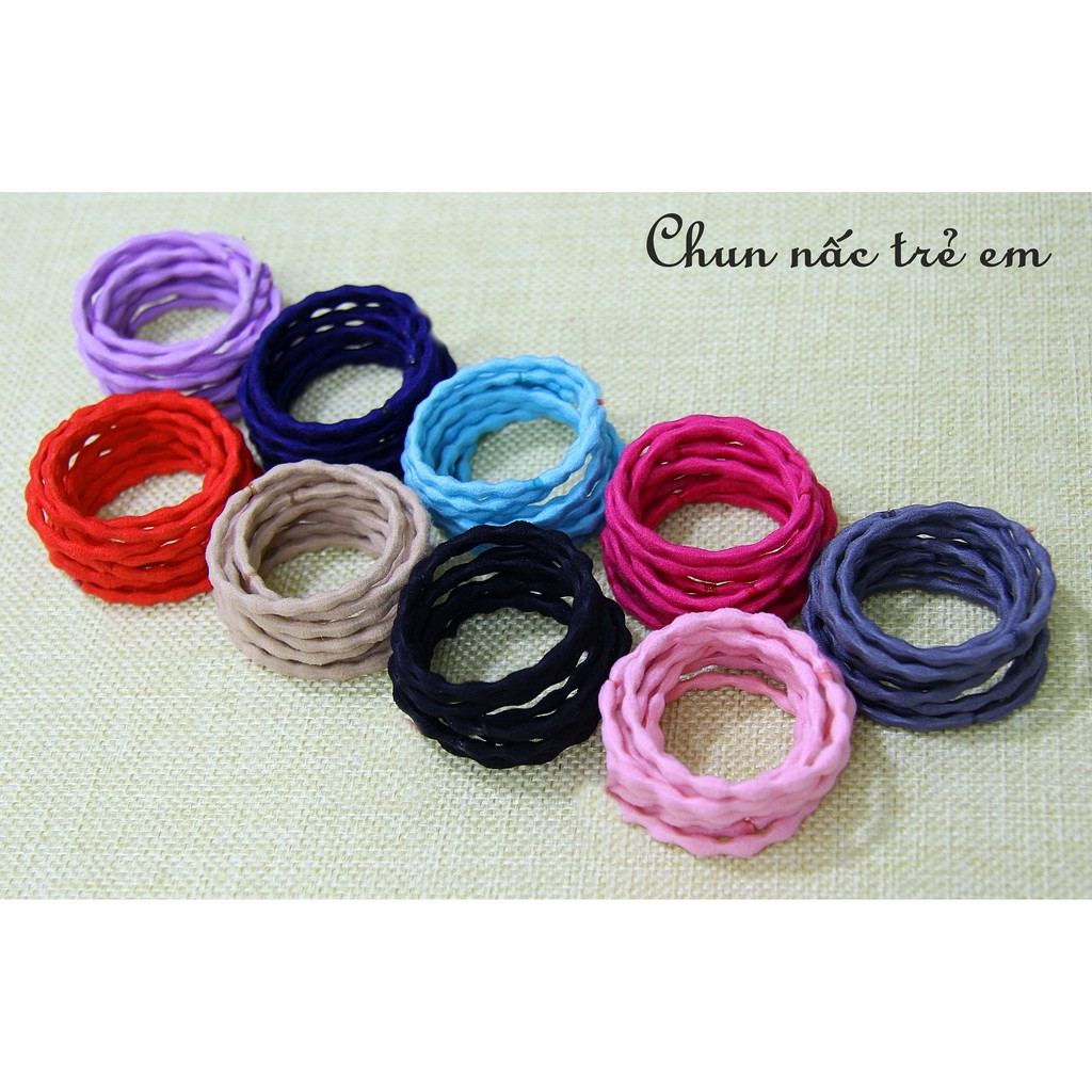 Chun nấc, chun cột tóc Trẻ em - SET 10 chiếc