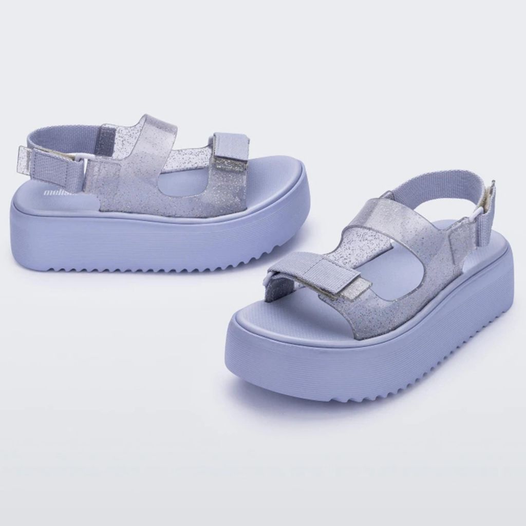2023 melissa platform giày đế dày thể thao giản dị bò nguyên chất melissa ve dép nữ bãi biển