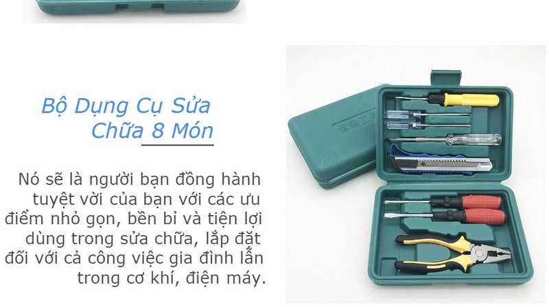 Bộ dụng cụ sửa chữa đa năng 8 món