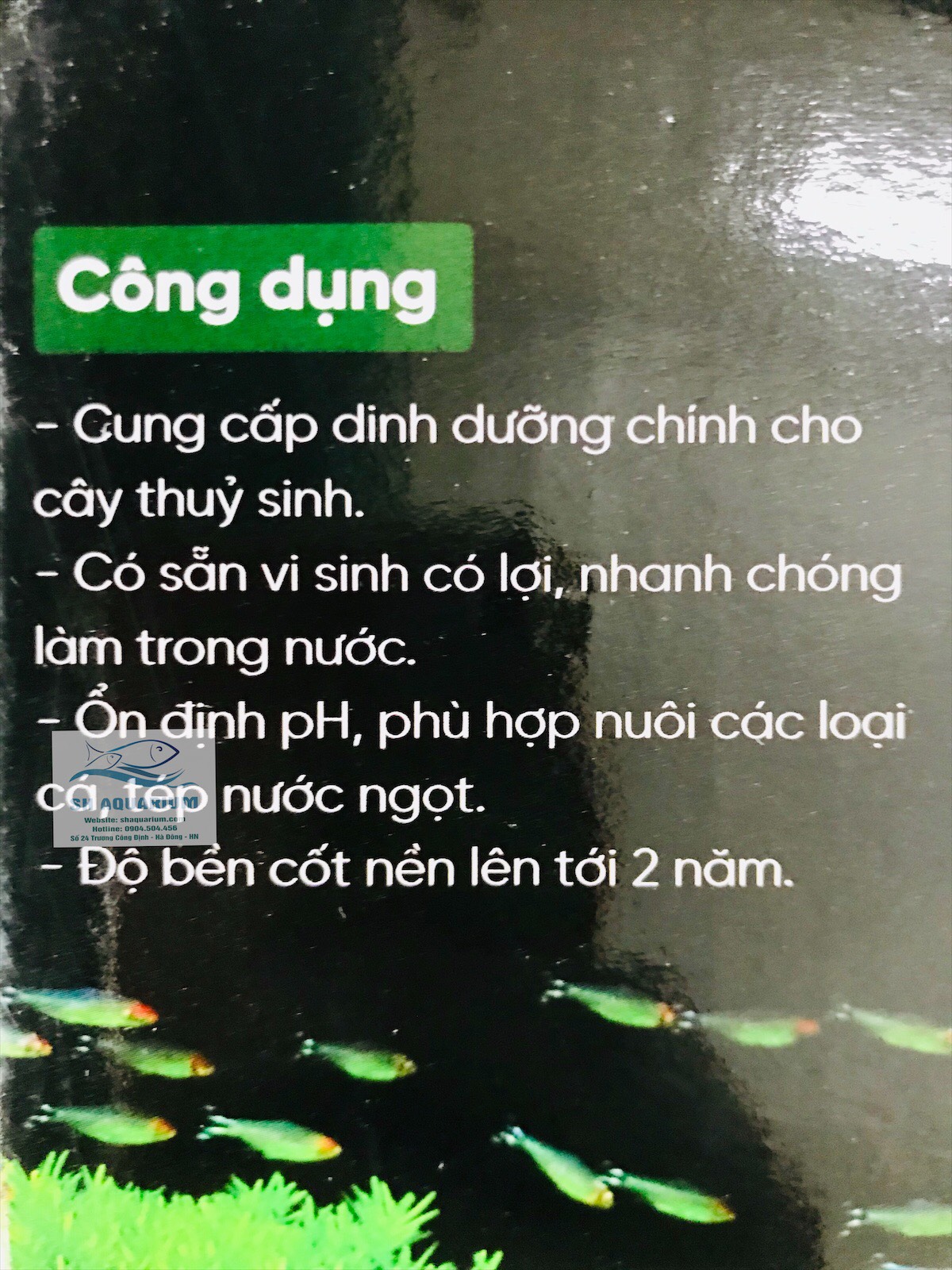 [HOÀN TIỀN 10%]CỐT NỀN THỦY SINH VŨ AQUA 2 LIT