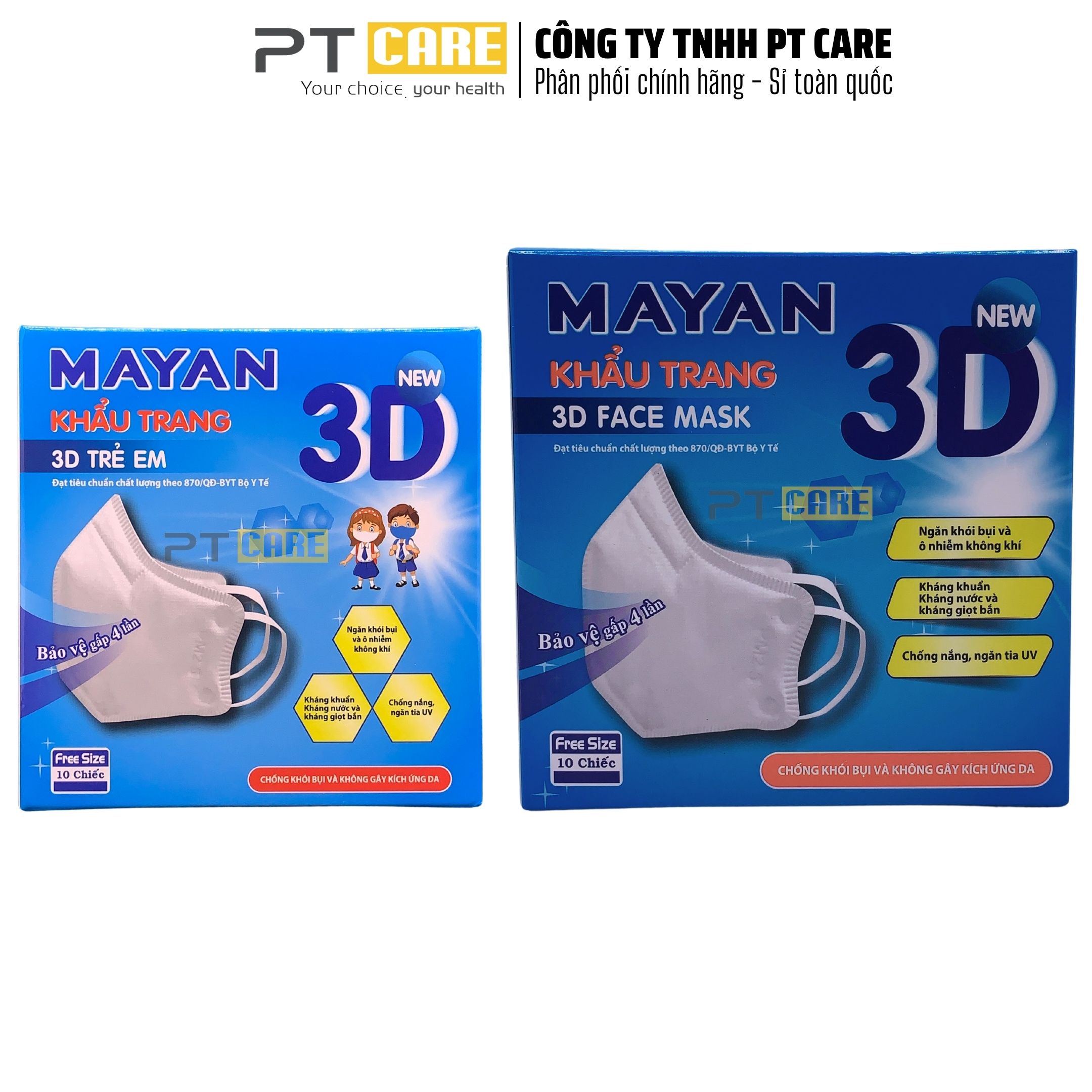 PT CARE | Khẩu trang Mayan N95/ 3D/ Jomi