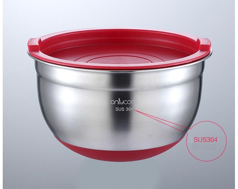 Thau inox 304 Đế Silicon Chống Trượt