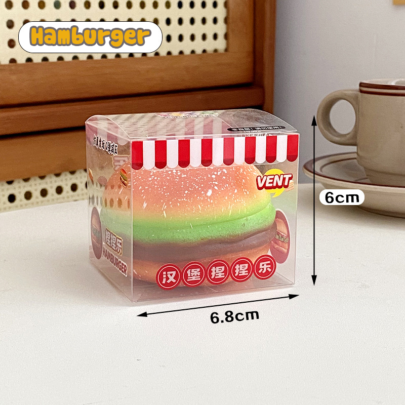 Đồ chơi bóp mềm giảm stress Squishy Bánh Mochi, Bánh Hamburger dễ thương