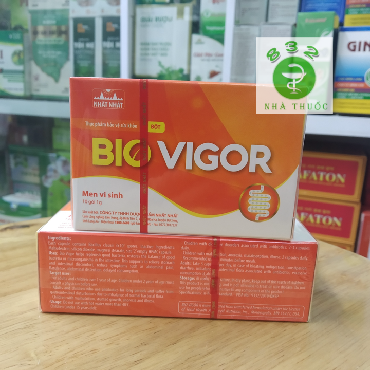 Men vi sinh BIO VIGOR hộp 10 gói