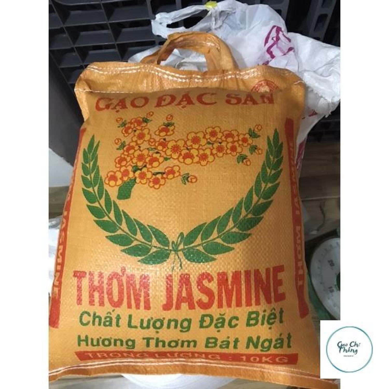 10kg gạo thơm jasmine dẻo vừa mềm cơm