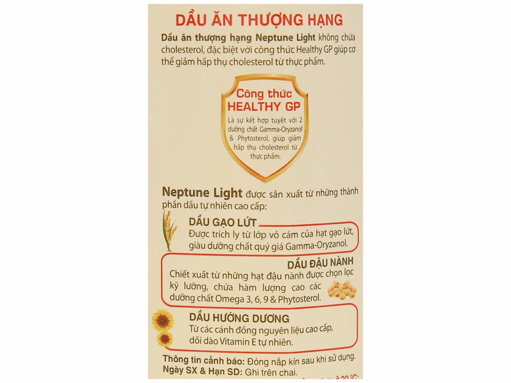 Dầu ăn Neptune Light 2L