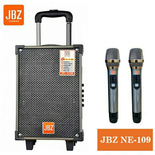 (Tặng 2 mic) loa kéo JBZ 109 3 tấc