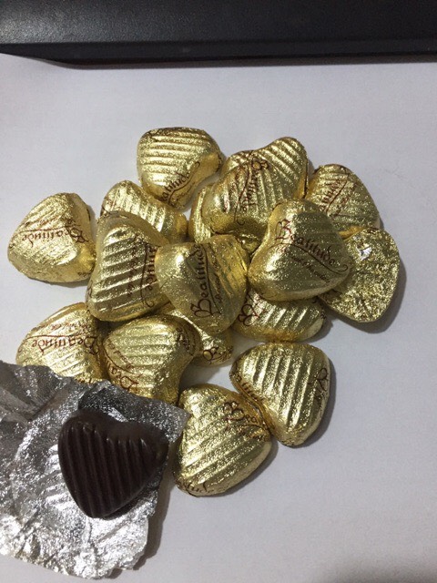 Socola Viên Tim Vàng Túi 500g