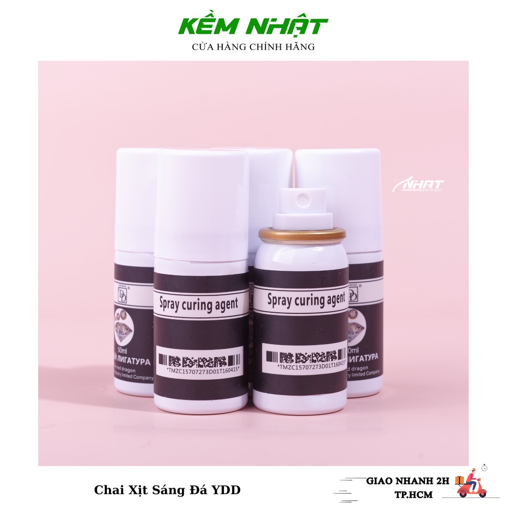 Chai Xịt Sáng Đá Nail, Khô Keo YDD
