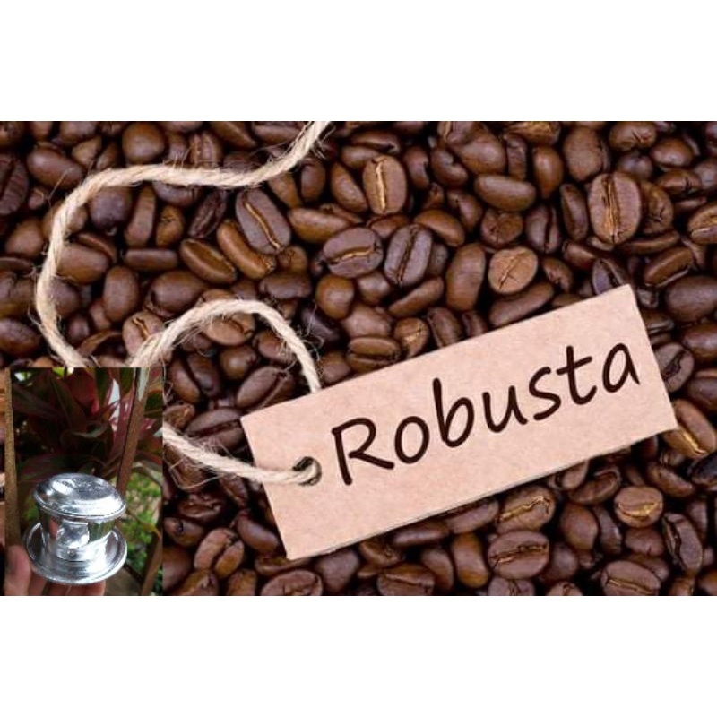 1KG CÀ PHÊ  HẠT Robusta  RANG MỘC