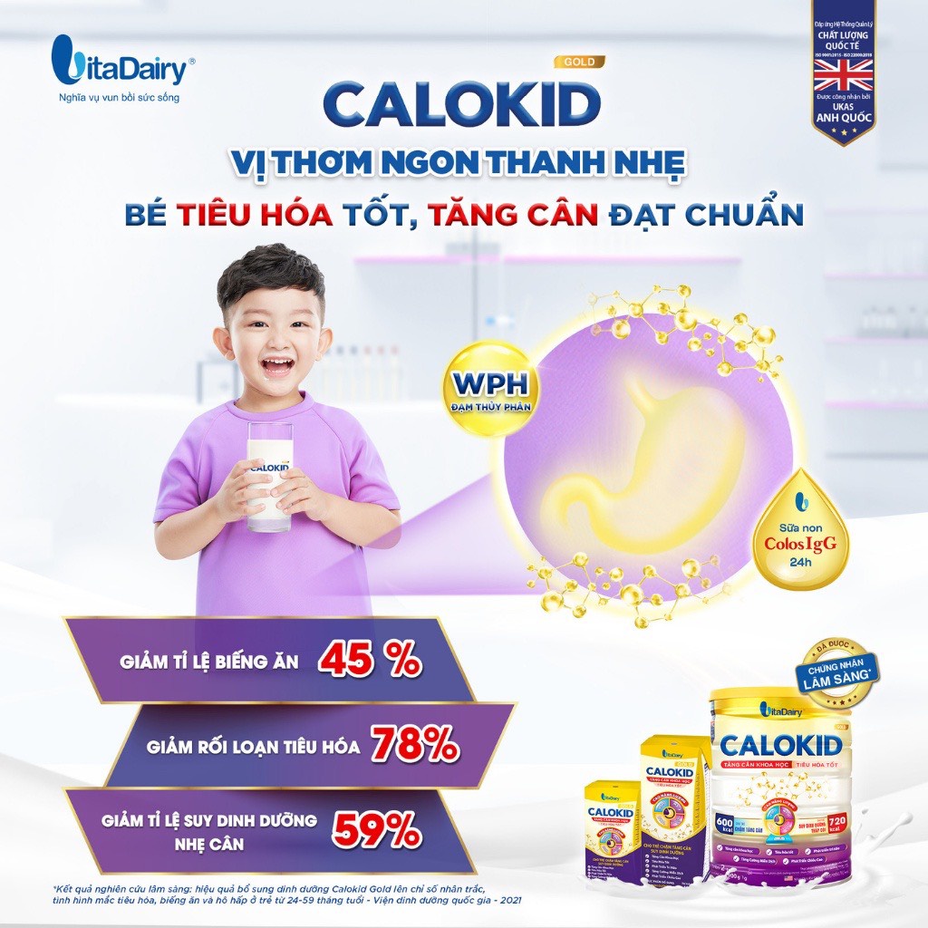 (Tặng Quà Từ 2 Thùng)  Thùng 48 Hộp Sữa Bột Pha Sẵn Calokid 180ml (BIBISTORE)