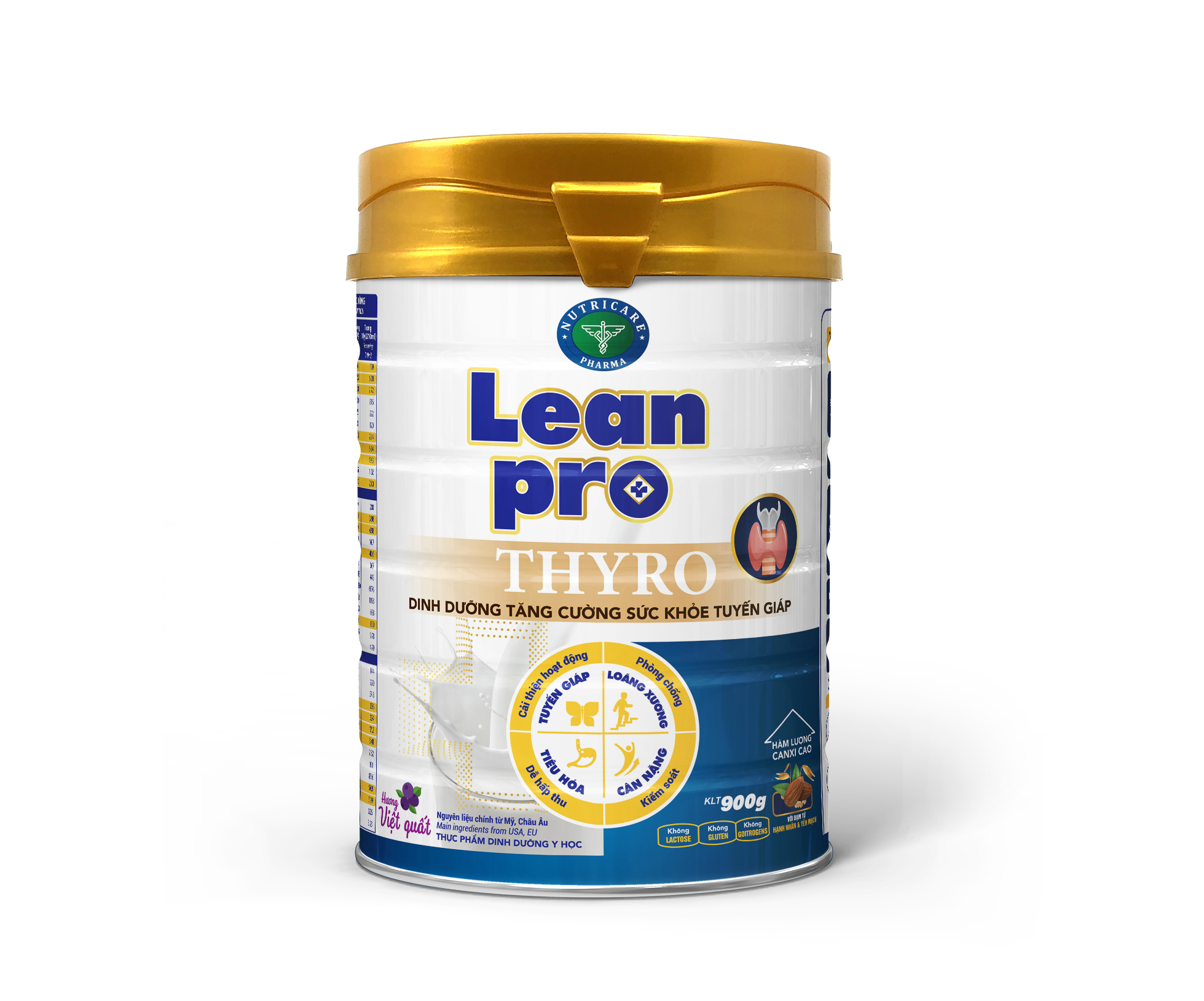 Sữa Nutricare Lean Pro Thyro 900g (Dinh dưỡng chuyên biệt cho bệnh nhân suy giáp )