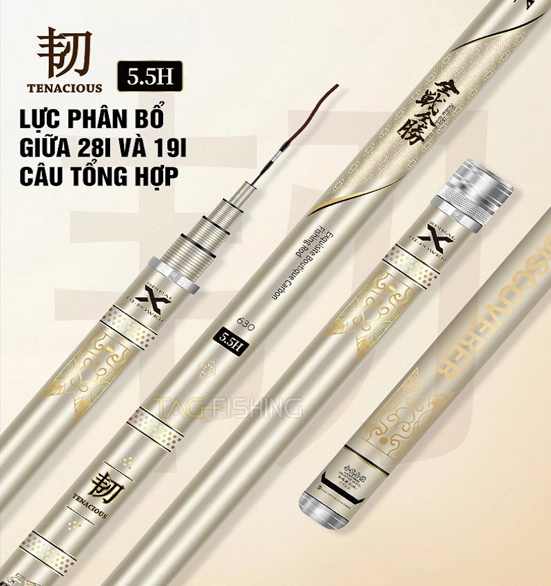 Cần Tay Gama FX Đại Thắng 4.5h 5.5h 6.5h ( tặng ngọn 1 + đốt 2 , bảo hành 1 năm )