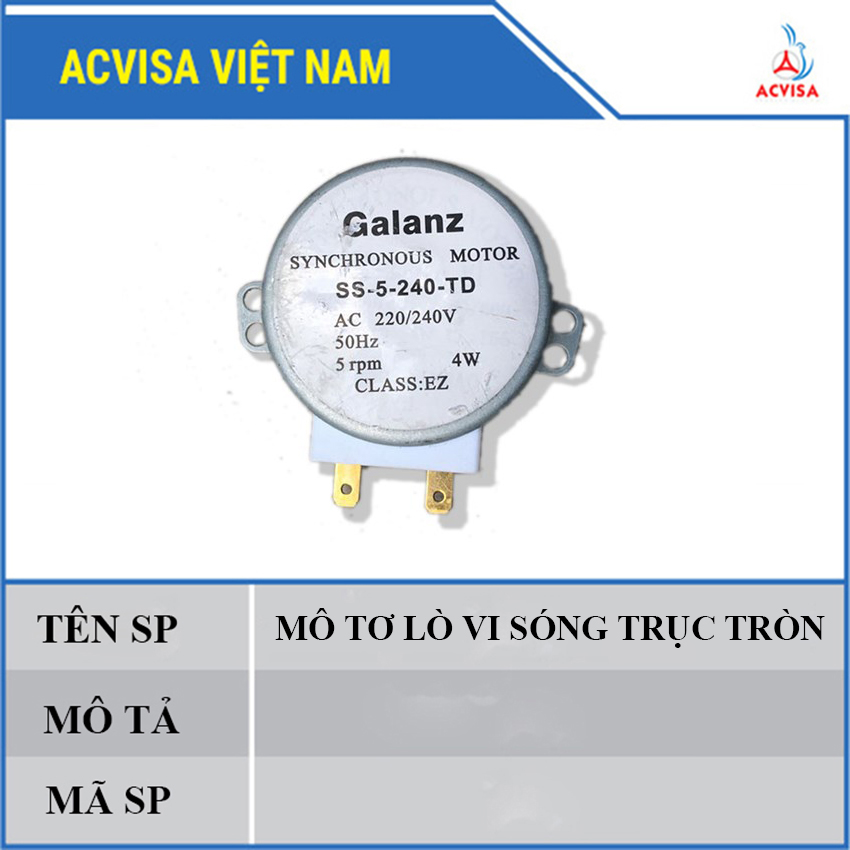 Combo 3 Mô Tơ Lò Vi Sóng Trục Tròn