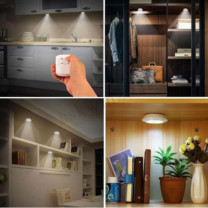 [HCM]Bộ 3 đèn LED dán tường điều khiển từ xa