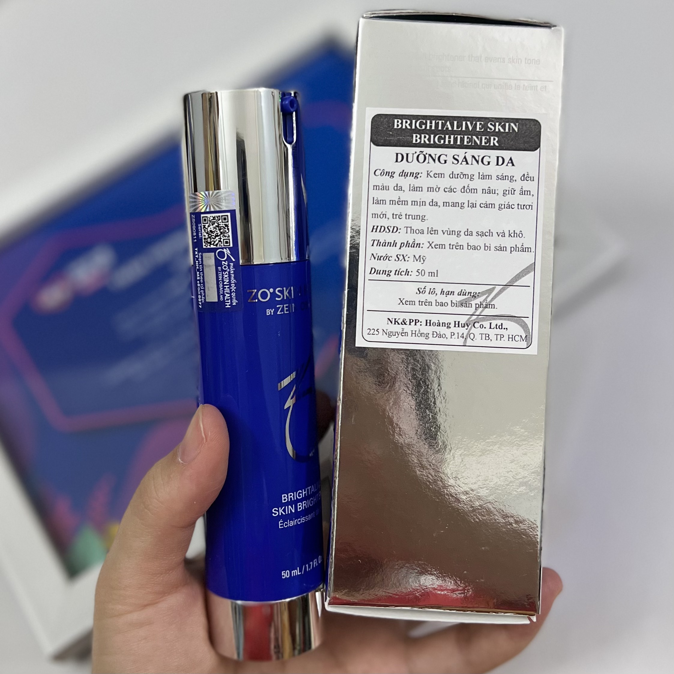[hàng tem cty] KEM DƯỠNG SÁNG DA BRIGHTALIVE ZO - DR OBAGINI
