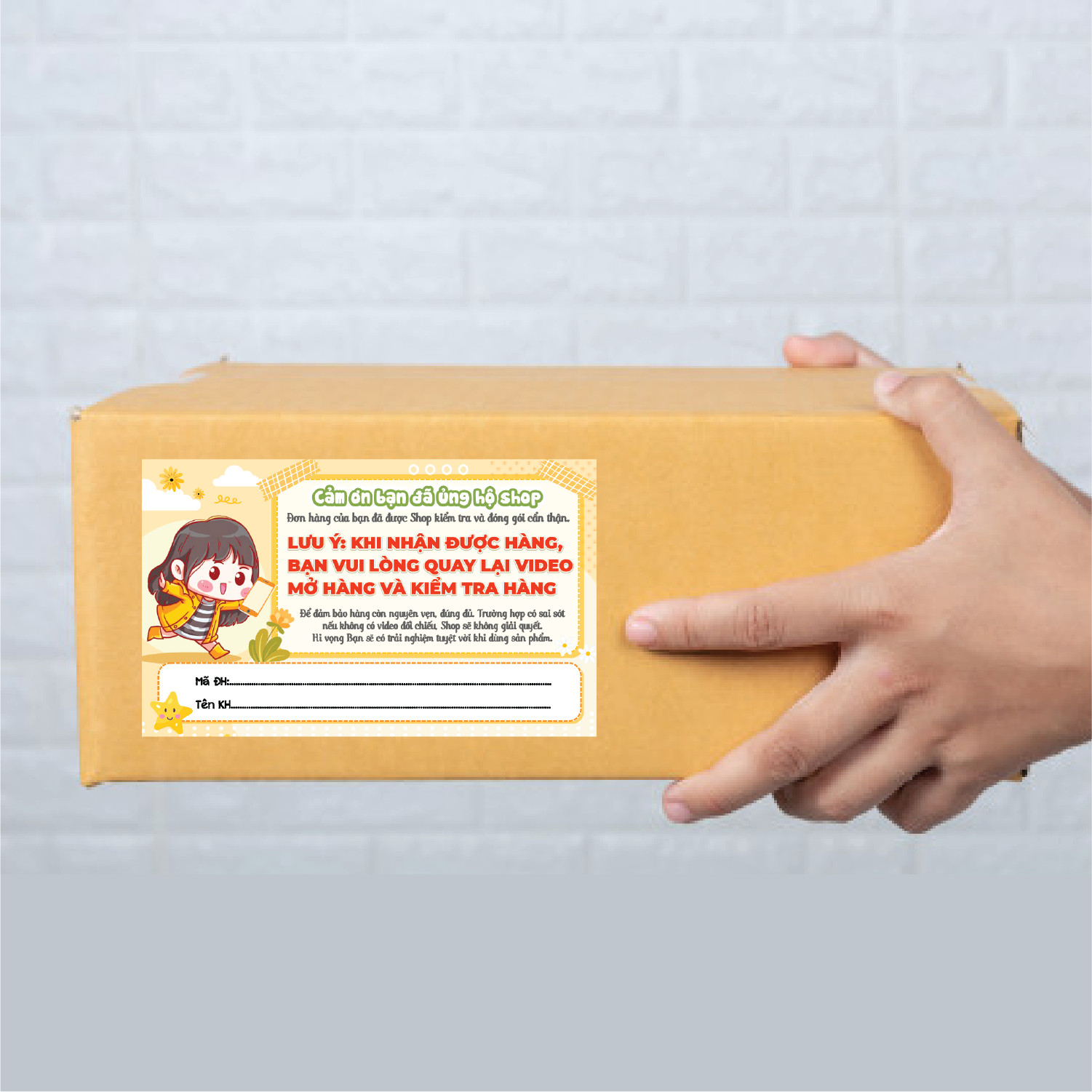combo 100 Tem dán cảm ơn shipper, NHÃN CÁM ƠN SHIPPER-MẪU 7